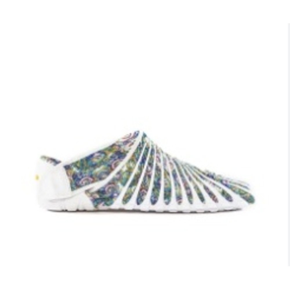 Vibram Furoshiki Wrap Shoes Women White Multi Color Barefoot Minimalist Travel